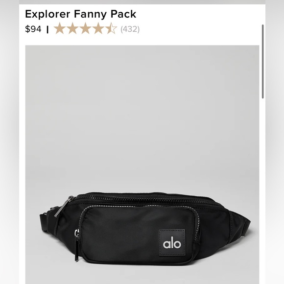 NWOT Alo Explorer Fanny Pack in Black - Picture 2 of 9